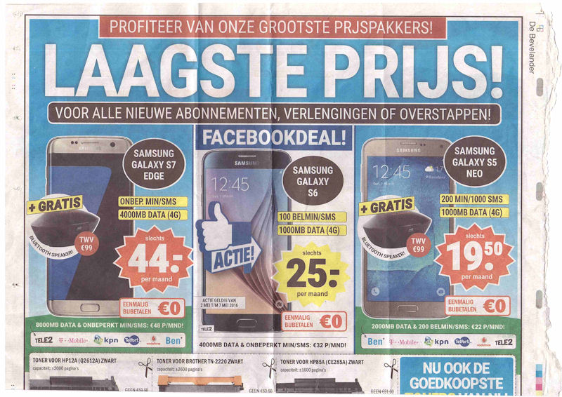 Er wordt gevraagd om ook de kop van de advertentie te laten zien. Bij deze scan ik ook die in. Ik moest hem wel verkleinen. Ik hoop dan ook dat hij leesbaar is.