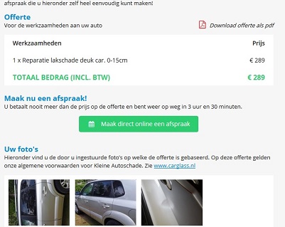 Offerte van carglass