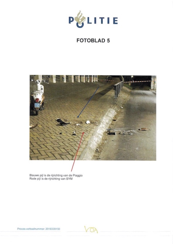 rode streep dochter ,blauwe streep tegenpartij