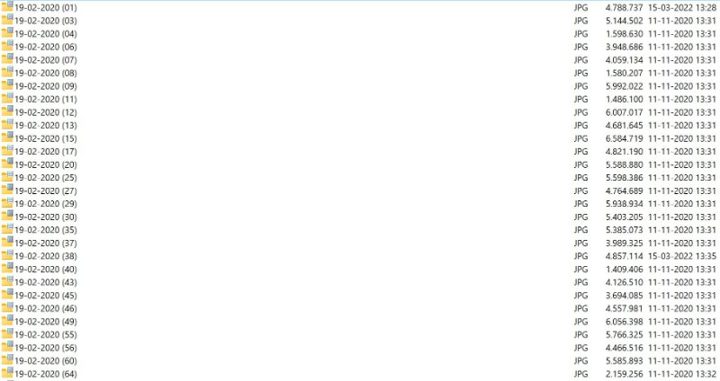 voorbeeld van mapjes