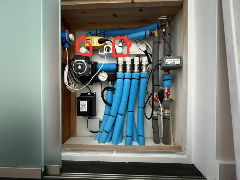 pompset met aflopende strengen