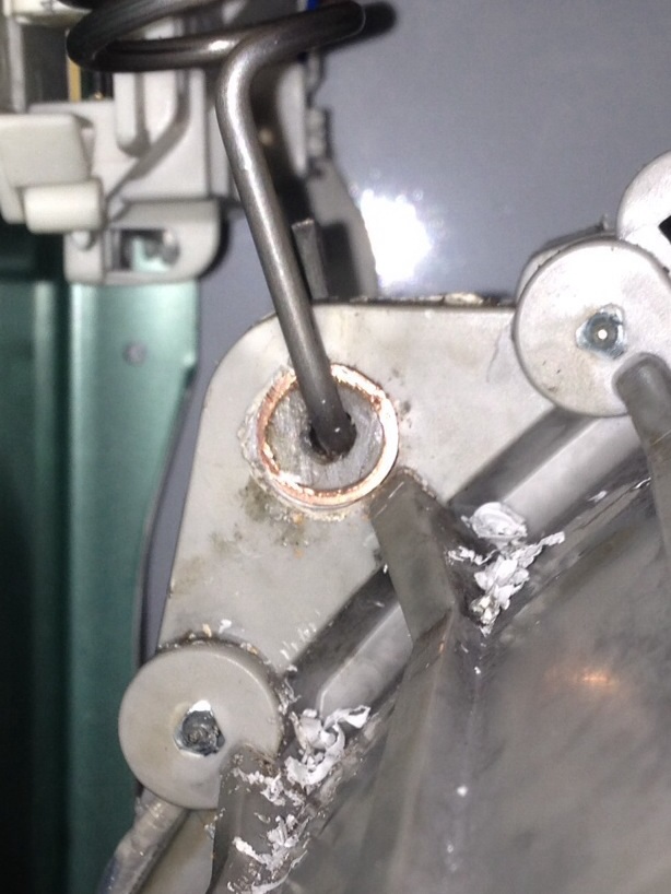 Koper leiding met teflon busje