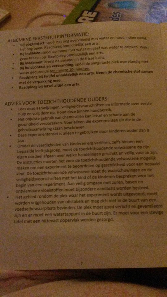 gebruiksaanwijzing/veiligheidsvoorschriften